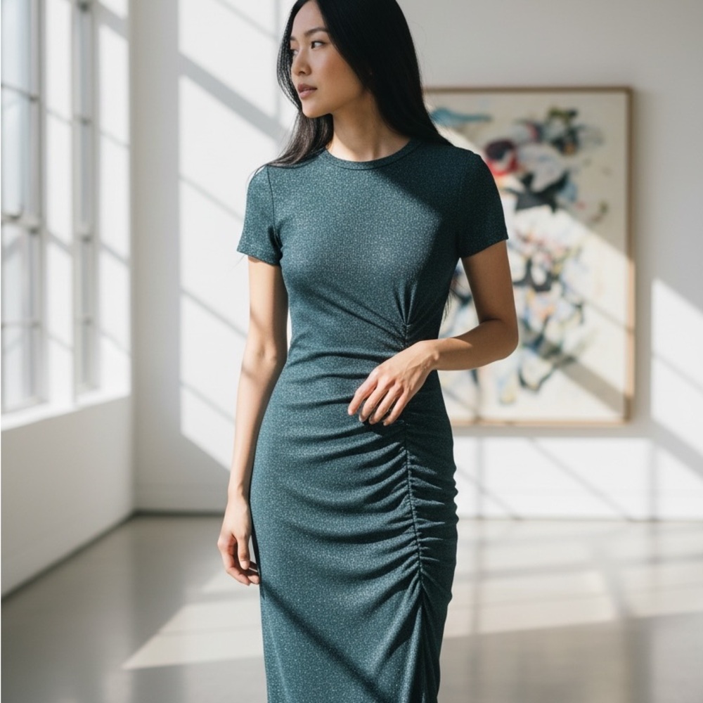 sass & bide black midi dress XXS